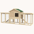 Load image into Gallery viewer, 80" Outdoor Chicken Coop, Hen House with Double Runs, Nesting Box, Ramps