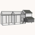 Load image into Gallery viewer, 100" Wooden Chicken Coop/Large Rabbit Hutch with Double Run, Nesting Box