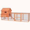 Load image into Gallery viewer, 145" Wooden Chicken Coop/Rabbit Hutch, Garden & Backyard, Large Run