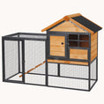 Load image into Gallery viewer, 48" 2-Level Rabbit Hutch & Playpen for Rabbits Chickens Ducks