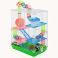 Load image into Gallery viewer, 18" 5-Tier Hamster Cage with Tubes, Tunnels, Wheel, Food Dish & Water Bottle