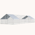 Load image into Gallery viewer, Large Walk-In Chicken Run with Waterproof Cover for 30-40 Hens, Silver