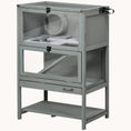 Load image into Gallery viewer, 35.5" H Hamster Habitat: Fun Cage with Toys & Storage Shelf Grey