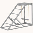 Load image into Gallery viewer, Chicken Play Set for Healthy & Happy, with Swing, Perches, Ladder, Coop Toy, Gray