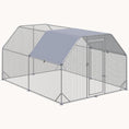 Load image into Gallery viewer, 9.2' x 12.5' x 6.4' Large Metal Chicken Coop Run with Cover