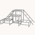 Load image into Gallery viewer, Chicken Perch with Hanging Swing, Chicken Toys, Ideal Coop Accessory for 10-15 Chickens, Gray