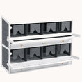 Load image into Gallery viewer, 8-Compartment Wooden Nesting Box with 2 Egg Collection Trays, 4 Perches, for 16 - 32 Hens, Gray