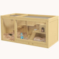 Load image into Gallery viewer, Classic Natural Hamster Habitat Extra Large with 2-Room Design 39.25" x 19.75" x 19.75"