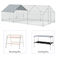 Load image into Gallery viewer, 9.8' x 19.7' x 6.4' Metal Chicken Coop with Nesting Box, Roosting Bar, for 18-24 Poultries