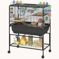 Load image into Gallery viewer, 3-Tier Rolling Hamster Cage with Deep Tray Storage Shelf & Exercise Wheel