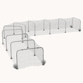 Load image into Gallery viewer, Extra Long Chicken Run 354" x 39" Galvanized with Nylon Netting 10-arch Silver