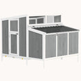 Load image into Gallery viewer, Wooden Chicken Coop for 4-6 Hens Nest Box & Pull-Out Tray 48" x 39" x 40" Gray