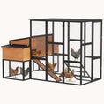 Load image into Gallery viewer, 105" Wooden Walk-in Chicken Coop for 7-12 Hens with Run 2 Nesting Boxes Yellow