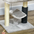 Load image into Gallery viewer, 19" Cat Tree, Small Cat Tower Condo with Sisal Scratching Post, Kitten Activity Centre with Bed, Self Groomer, Perch, Dangling Ball, Grey
