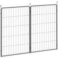 Load image into Gallery viewer, Dog Pen, 2 Panel Puppy Pen, Portable, Detachable, For Large Dogs, 100cm Tall, Black