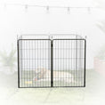 Load image into Gallery viewer, Dog Pen, 2 Panel Puppy Pen, Portable, Detachable, For Large Dogs, 100cm Tall, Black