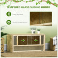 Charger l'image dans la visionneuse de la galerie, 34 Gallon Reptile Terrarium, 31.5" x 16" x 16" Reptile Tank with Sliding Door, Jumping Spider Enclosure for Chameleon, Lizard, Snake, Frog, Turtle