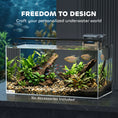 Load image into Gallery viewer, 51L Fish Tank, Glass Aquarium, Small Fish Tank with Protective Base Mat, for Shrimps, Turtles, Transparent, 60 x 30 x 30 cm
