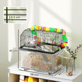 Load image into Gallery viewer, Hamster Cage, 2 Tier Gerbil Cage with 31cm Deep Tray, Tube System, Water Bottle, Ramp, Feeding Bowl, 58 x 43 x 57cm, Multicoloured