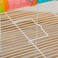 Load image into Gallery viewer, Hamster Cage, Small Animal House, 3-Level Guinea Pig Cage Gerbil Haven, Tunnel Tube System, with Water Bottle, Exercise Wheel, Food Dish, Ramps, Light Blue