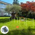 Load image into Gallery viewer, Dog Agility Training Equipment with Disc, Whistle, Weaves Poles, Adjustable Jumping Poles, Food Bag, 5 Pieces Dog Obstacle Course with Carry Bag, Multicoloured