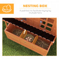 Load image into Gallery viewer, Wooden Chicken Coop, 39" Chicken House with Nesting Box, Pull-Out Tray, Waterproof Roof, Hen House Outdoor Poultry Cage for 2-4 Chickens, Rabbits, Small Animals, for Backyard, Orange