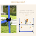 Load image into Gallery viewer, PawHut 4 Piece Dog Agility Training Equipment for Dog Agility Course with Adjustable Height Jump Bars, Included Carry Bag, & Displacing Top Bar, Blue
