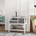 Load image into Gallery viewer, PawHut Tortoise Habitat with Shelf Storage, Tortoise Enclosure with Weather Protection, Tortoise Gift Accessory, Reptile Enclosure with Tray, Light Support Frame, Light Gray