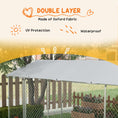 Load image into Gallery viewer, Outdoor Dog Kennel Dog Run with Waterproof, UV Resistant Cover for All-Sized Dogs, 19.7' x 7.5' x 7.5', Silver
