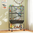 Load image into Gallery viewer, Hamster Cage with Deep Tray, 5 Tier Rolling Rat Cage with Storage Shelf, Big Exercise Wheel, Tube System, Hut, Platforms, Ramps, Food Dish, Water Bottle, for Syrian, Gerbil, Mouse
