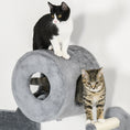 Load image into Gallery viewer, 4PCs Wall Mounted Cat Tree, Cat Wall Furniture with Platforms, Steps, Scratching Post, Perch, Cat House for Indoor Cats - Grey