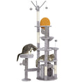 Load image into Gallery viewer, 71" Tall Cat Tree, Multi-Level Cat Tower for Indoor, Corner DIY Design with Scratching Posts, Sisal Pad, Condo, Bed, Hammock, Platforms, Balls, Activity Center, Light Grey