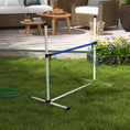 Load image into Gallery viewer, PawHut 3 Piece Dog Agility Training Equipment Set with Spray Water Tube, Dog Obstacle Course with Adjustable Height Jumping Ring and Hurdle, Carry Bag, Whistle, White