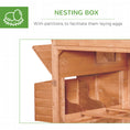Load image into Gallery viewer, PawHut 137" Chicken Coop for 8-10 Chickens, Large Chicken House, Wooden Poultry Hen Cage with Nesting Box and Run for Backyard, Orange