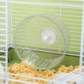Load image into Gallery viewer, PawHut Hamster Cage, 2 Levels Gerbil Cage, Small Animal Cage for Dwarf Hamster with Tubes and Tunnels, Exercise Wheel, Food Dish, Water Bottle, Ramp, 23" x 13" x 12", Gray
