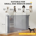 Load image into Gallery viewer, Retractable Stair Gate for Dogs, Pet Gate, Extends to 140 cm Wide & 93 cm Tall, One Handed Operation, for Stairs, Hallways, Doorways, Indoor and Outdoor, Grey