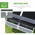 Load image into Gallery viewer, 59" Wooden Chicken Coop with Wheels and Handles, Mobile Chicken House with 2 Nesting Boxes, 2 Trays, 4 Perches, Chicken Tractor for 4-6 Chickens, Small Animals, Rabbit Hutch for Backyard, Gray