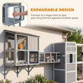 Load image into Gallery viewer, Cat Catio, Expandable Window Box Enclosure for Multiple Indoor Cats, Comfortable Wooden Pet Perch House, All Weather Use, with 2 Doors, for Sunbathing, Napping, Overlooking, 39.4"L