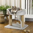 Load image into Gallery viewer, Cat Tree, 16.5" Small Cat Tower Condo for Indoor Cats with Jute Scratching Posts, Top Perch, Dangling Balls, Cat Activity Centre, Grey