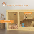Load image into Gallery viewer, PawHut Wooden Hamster Cage, Extra Large Gerbil Cage, Multi-Layer Small Animal Cage for Dwarf Hamster, Activity Center with Pull-out Tray, Seesaws, Water Bottle, Ladder, Openable Top