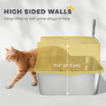 Load image into Gallery viewer, Stainless Steel Cat Litter Box, XL High Sided Cat Litter Box with Scoop, Anti Leakage & Easy to Clean, Pet Toilet for Big Kittens, 24" x 16" x 12", Grey
