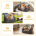Load image into Gallery viewer, Dog Car Seat for Small Breeds Under 10kg, Dog Booster Seat Detachable Washable with Seat Belt, Thick Cushion, Portable Pet Travel Bed with Storage Pockets, Grey