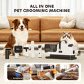Load image into Gallery viewer, Dog Grooming Vacuum & Dryer Kit, 5 in 1 Dog Hair Dryer with Clippers for Thick Short Long Hair Shedding Brush, 12000 Pa Suction Power Vacuum, 4 Modes Blow Temperature