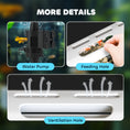 Load image into Gallery viewer, 17L Fish Tank, Glass Aquarium with Filter System, LED Light, Water Pump, Fish Tank Starter Kits for Betta, Goldfish, Shrimps, White