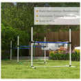 Load image into Gallery viewer, PawHut 4 Piece Dog Agility Training Equipment Set with Spray Water Tube, Dog Agility Set with Adjustable Height Hurdles, Whistle, Carry Bag, White