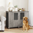 Load image into Gallery viewer, Dog Crate Furniture End Table, Pet Kennel for Extra Large Dogs with Magnetic Door Indoor Animal Cage, Grey, 114 x 60 x 82 cm