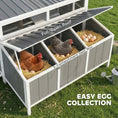 Load image into Gallery viewer, Chicken Coop, Wooden Chicken House for 4-6 Hens, Outdoor Hen House with Nesting Box, Pull-Out Tray and Weatherproof Roof, Poultry Hutch for Backyard, 48" x 39" x 40", Gray