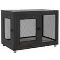 Load image into Gallery viewer, 37in Dog Crate Furniture with Cushion, Indoor Pet Kennel End Table with 2 Doors, for Large Dogs, Black