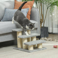 Load image into Gallery viewer, Pet Stairs 3-step Pet Ladder Cat dog Stairs Climb Ladder Cat Tree, Grey