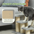 Load image into Gallery viewer, Pet Stairs 3-step Pet Ladder Cat dog Stairs Climb Ladder Cat Tree, Grey